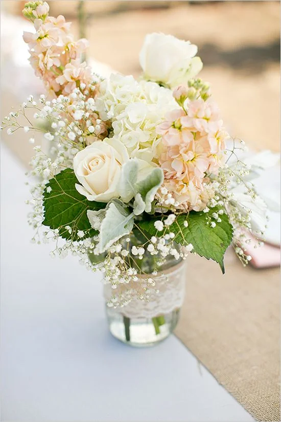 Source - Use a variety of different blooms for your flower arrangements