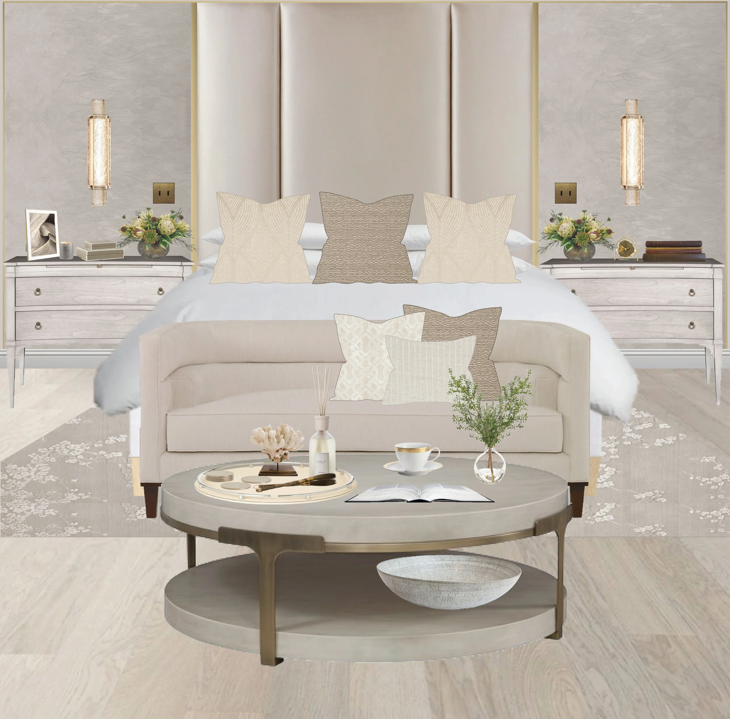 High Class, Sophisticated Bedroom
Normal
0
false
false
false
EN-US
X-NONE
X-NONE
/* Style Definitions */
table.MsoNormalTable
{mso-style-name:"Table Normal";
mso-tstyle-rowband-size:0;
mso-tstyle-colband-size:0;
mso-style-noshow:yes;
mso-style-priority:99;
mso-style-parent:"";
mso-padding-alt:0in 5.4pt 0in 5.4pt;
mso-para-margin:0in;
mso-para-margin-bottom:.0001pt;
mso-pagination:widow-orphan;
font-size:12.0pt;
font-family:"Calibri",sans-serif;
mso-ascii-font-family:Calibri;
mso-ascii-theme-font:minor-latin;
mso-hansi-font-family:Calibri;
mso-hansi-theme-font:minor-latin;
mso-bidi-font-family:"Times New Roman";
mso-bidi-theme-font:minor-bidi;}
Utilizing the calming effect of a tonal color palette and glistening details we were able to achieve a luxurious retreat that feels inviting, yet expansive.