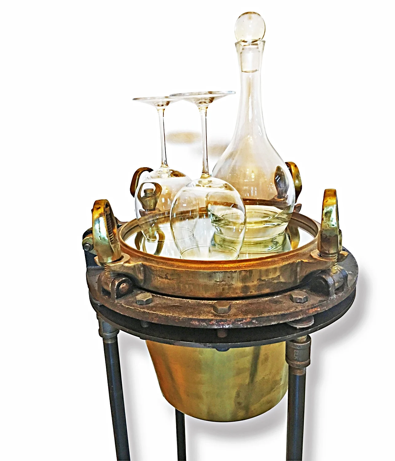 Porthole Ice Bucket, closed
