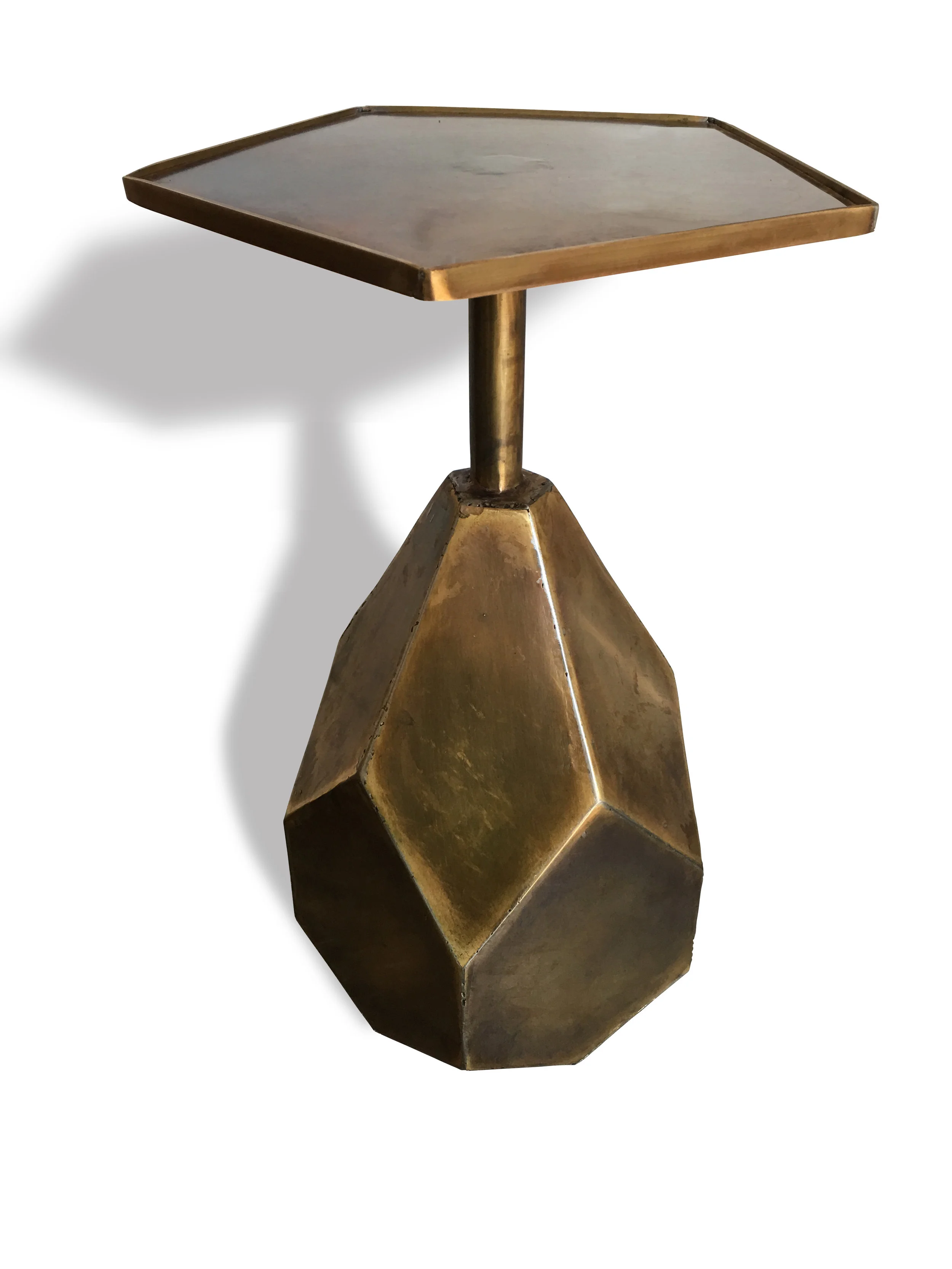 Bronze Geo Cocktail Table