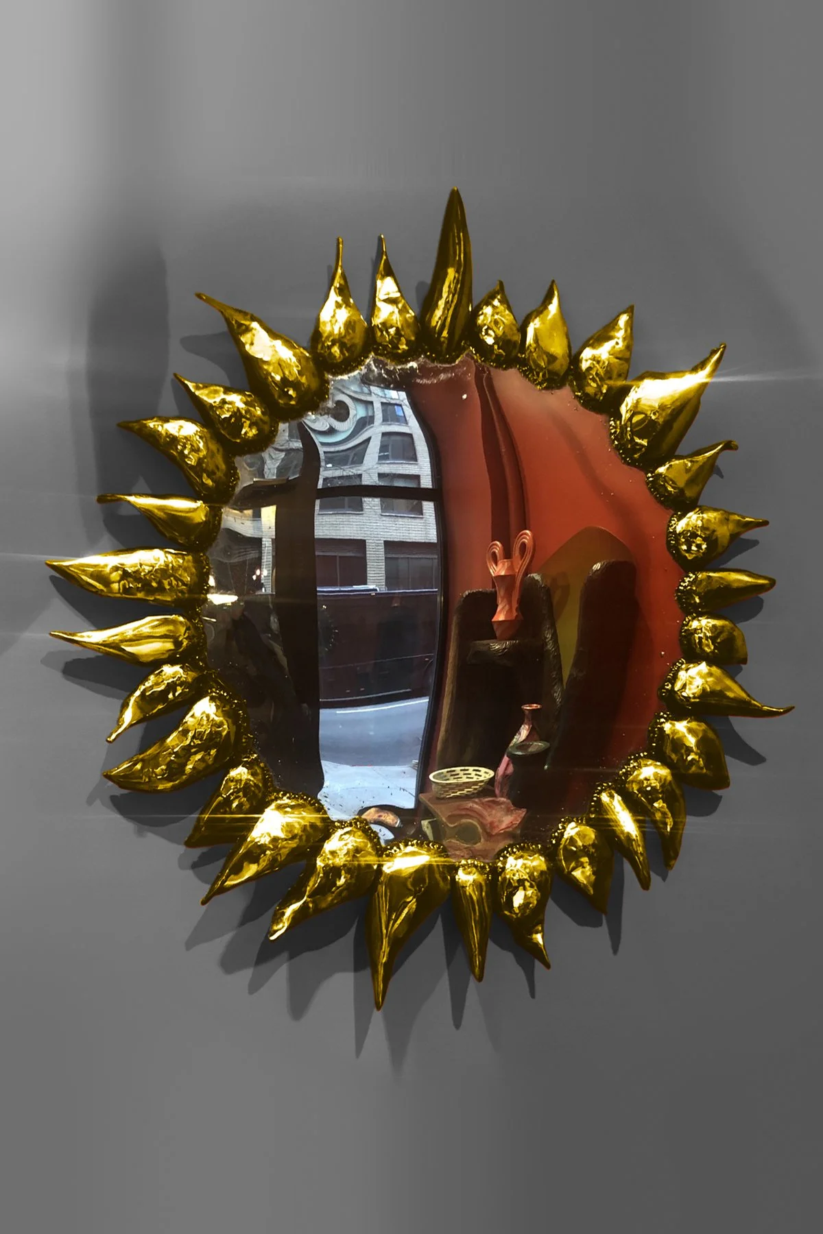 flare mirror in place