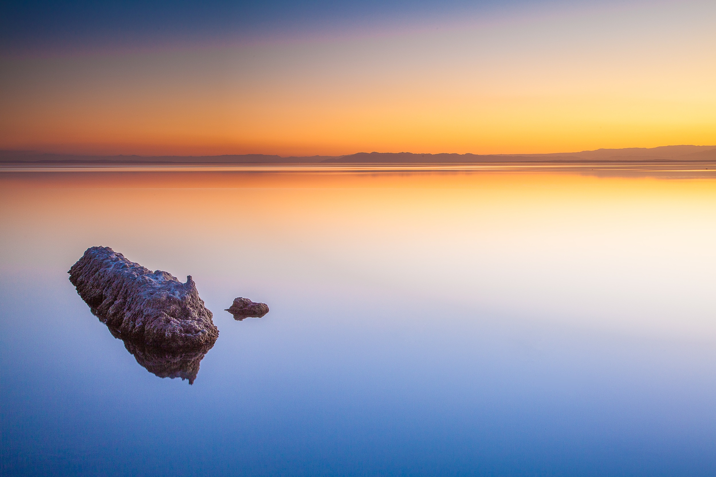 Serenity Rocks at Sunset