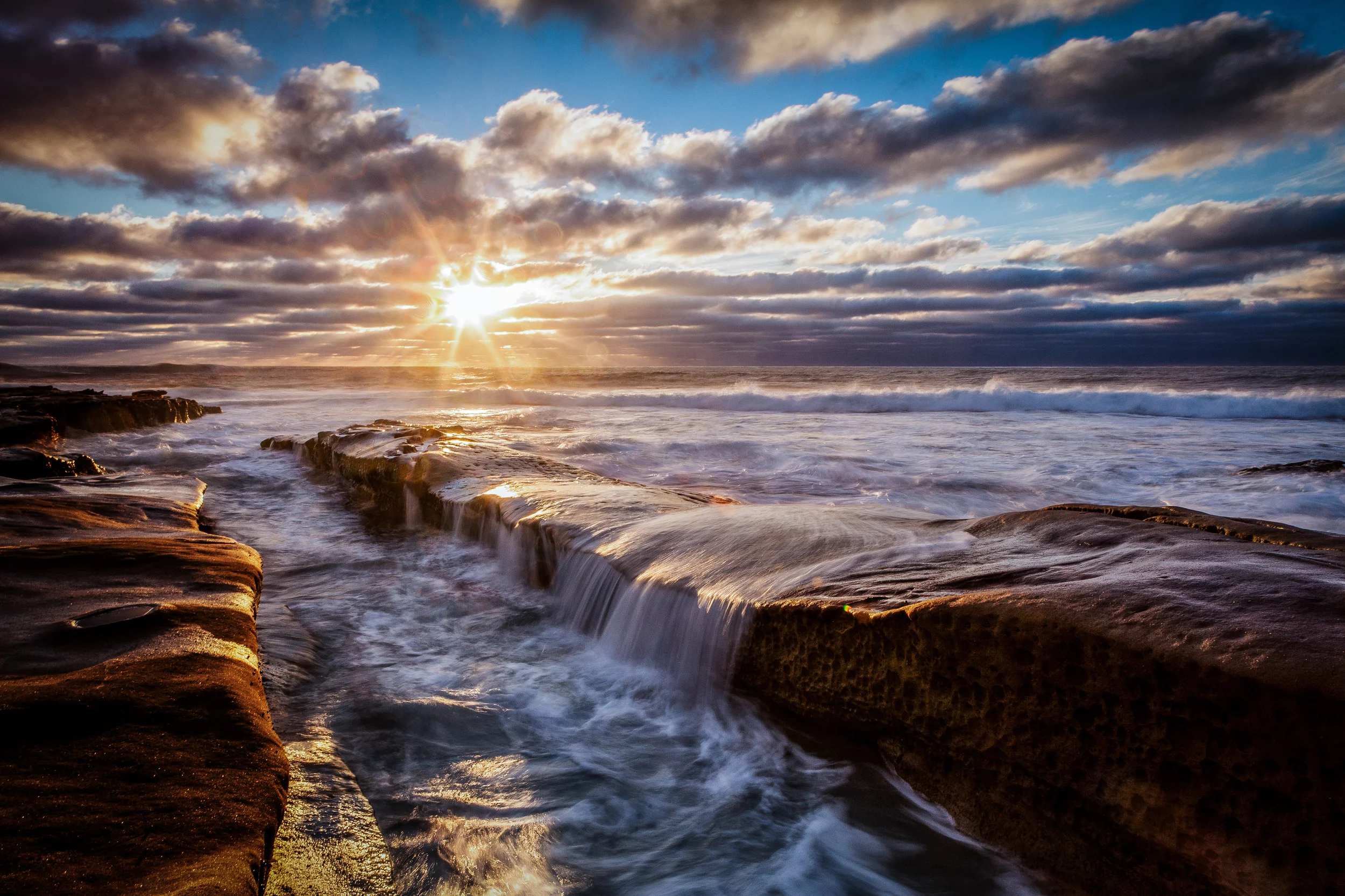 Ocean Waterfall