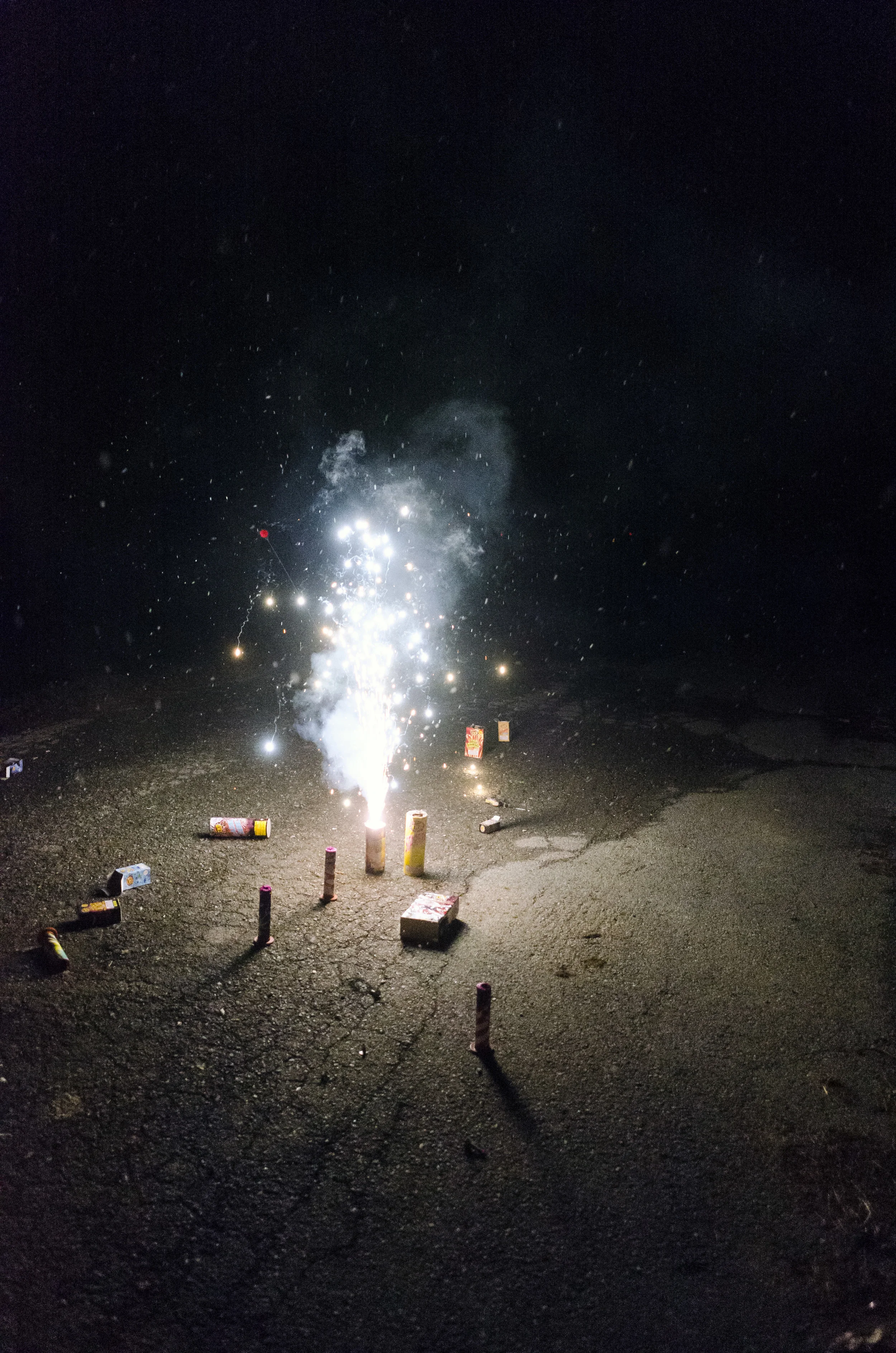 "Driveway Fireworks"