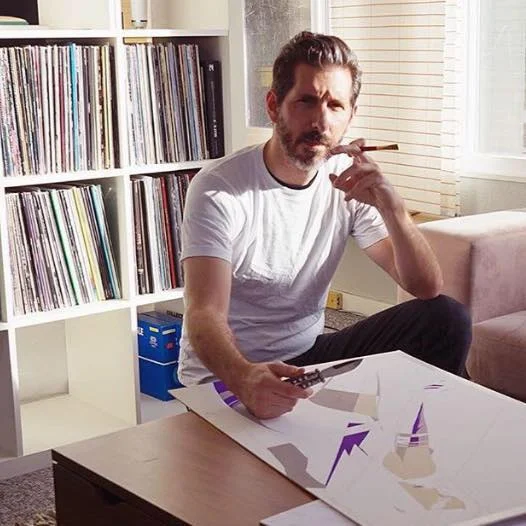 At home amongst the vinyl & paint