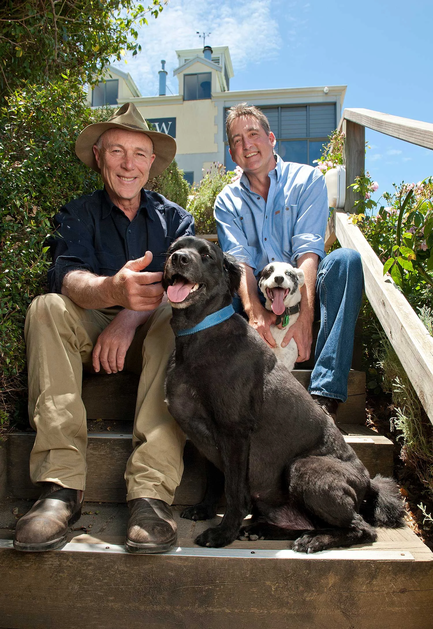 Hahndorf-Hill-Winery-co-owners,-Larry-Jacobs-(left)-and-Marc-Dobson-with-their-dogs.jpg