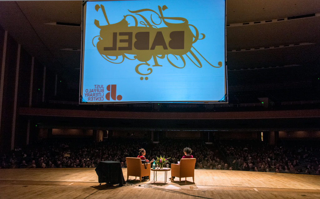 Julia Alvarez in conversation with Artistic Director, Barbara Cole. Photo: Bruce Jackson
