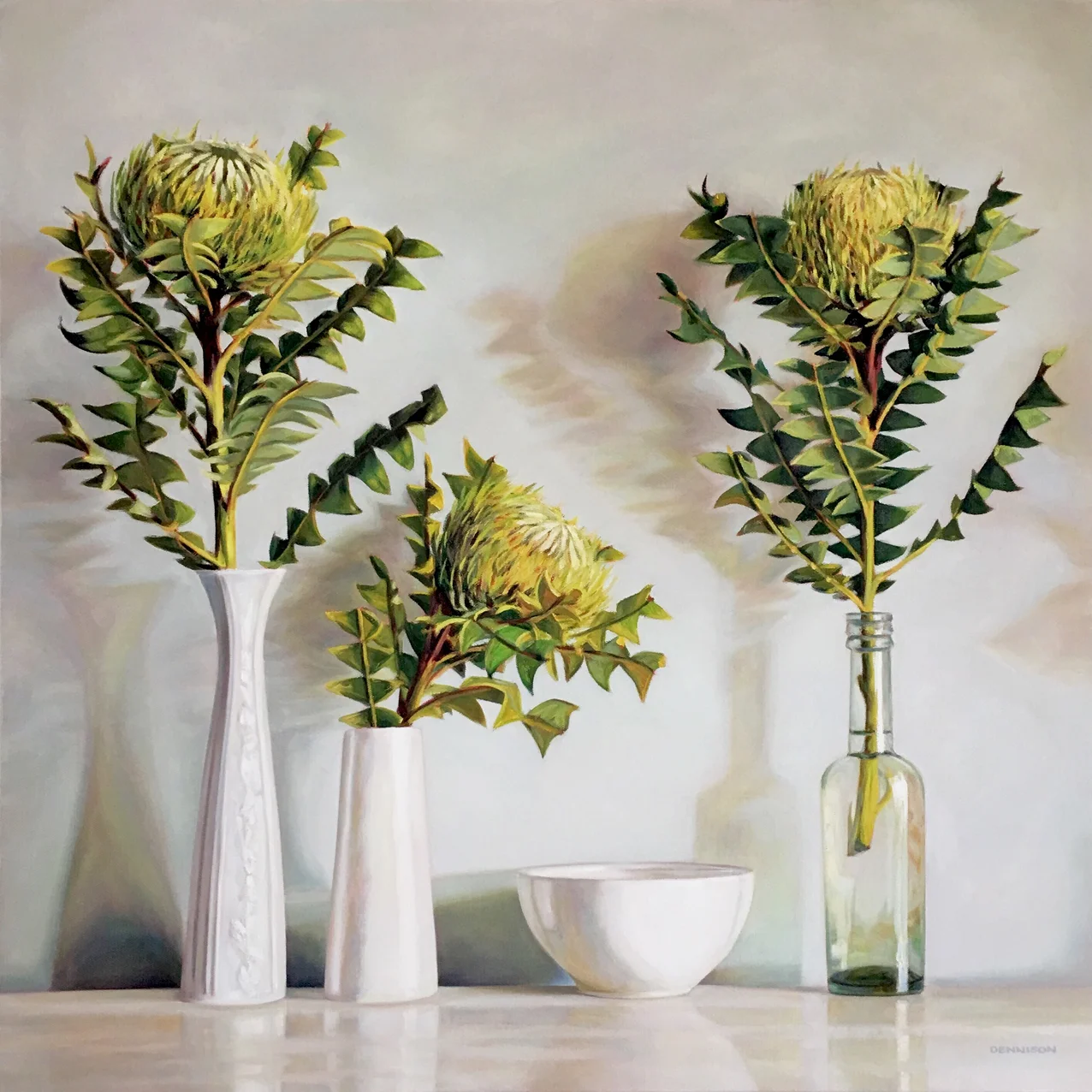 Banksia Baxteri Still Life   Oil on Canvas, 70cm x 70cm