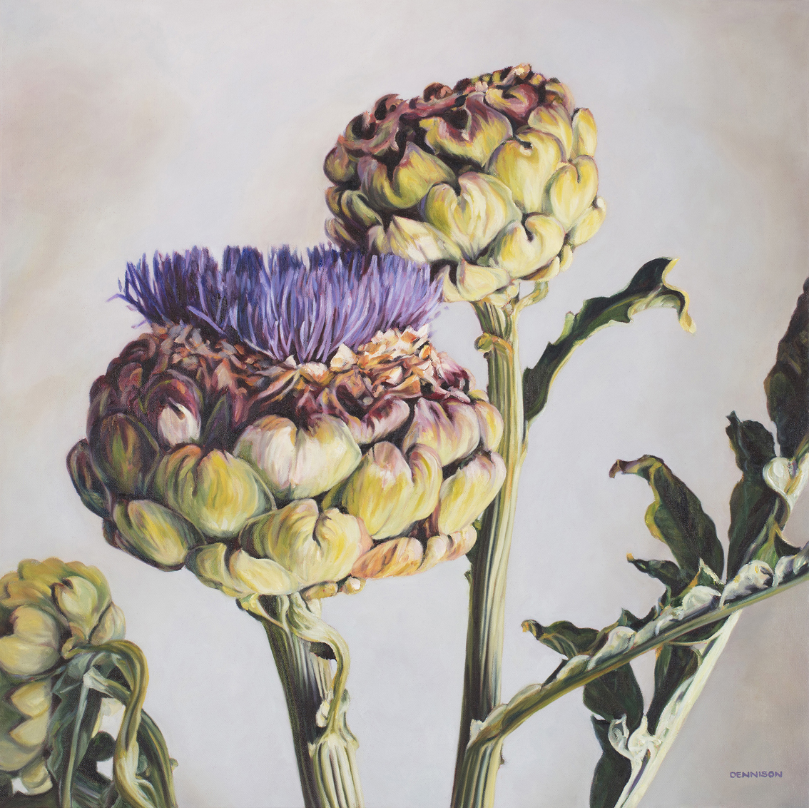 Artichokes from the GardenOil on Canvas, 71cm x 71cm