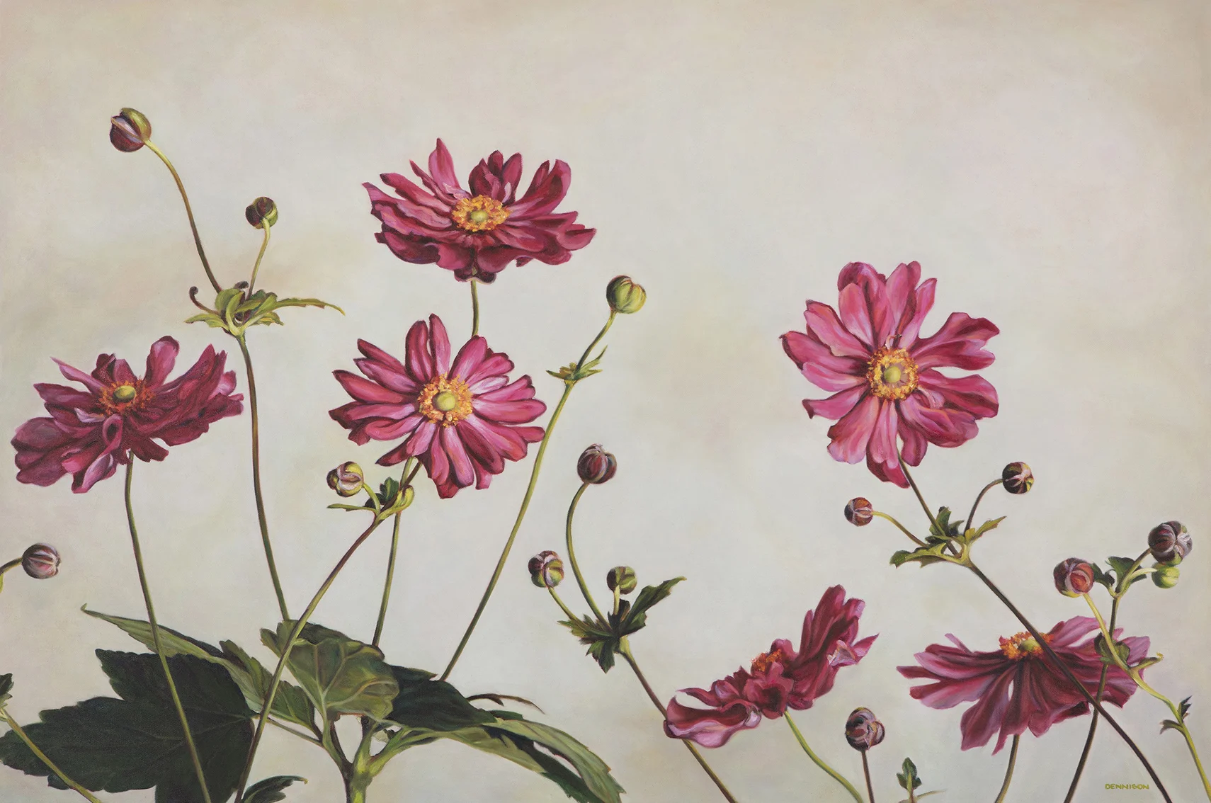 Windflowers Oil on Canvas, 80cm x 120cm