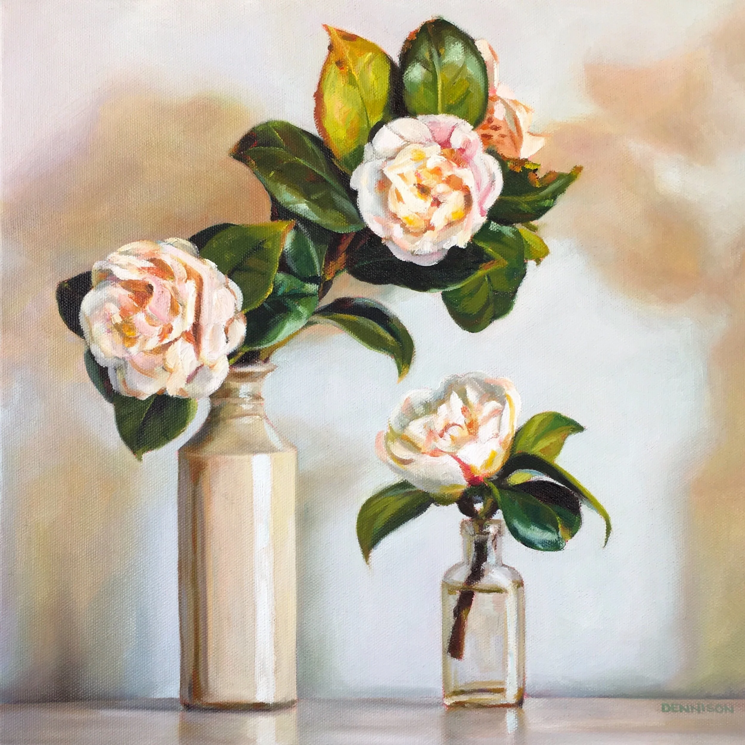 Green Still Life II   Oil on Canvas, 36cm x 36cm