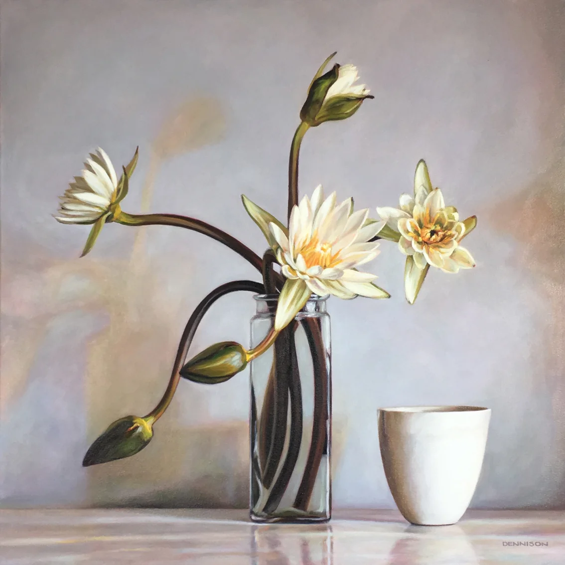 WaterliliesOil on Canvas, 61cm x 61cm