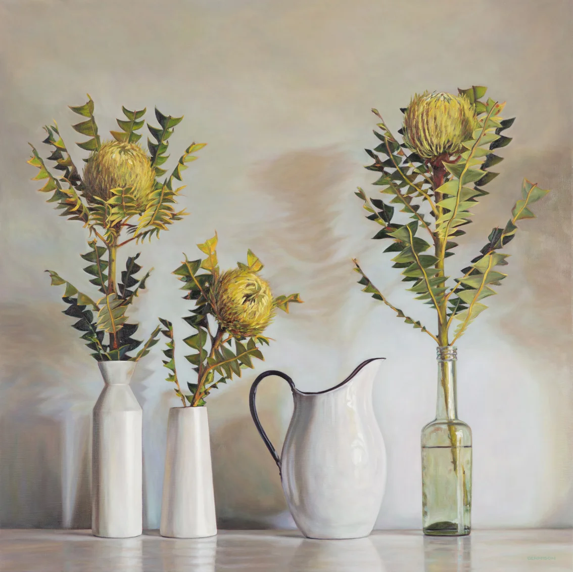 Still Life with Banksia BaxteriOil on Canvas, 100 x 100cm