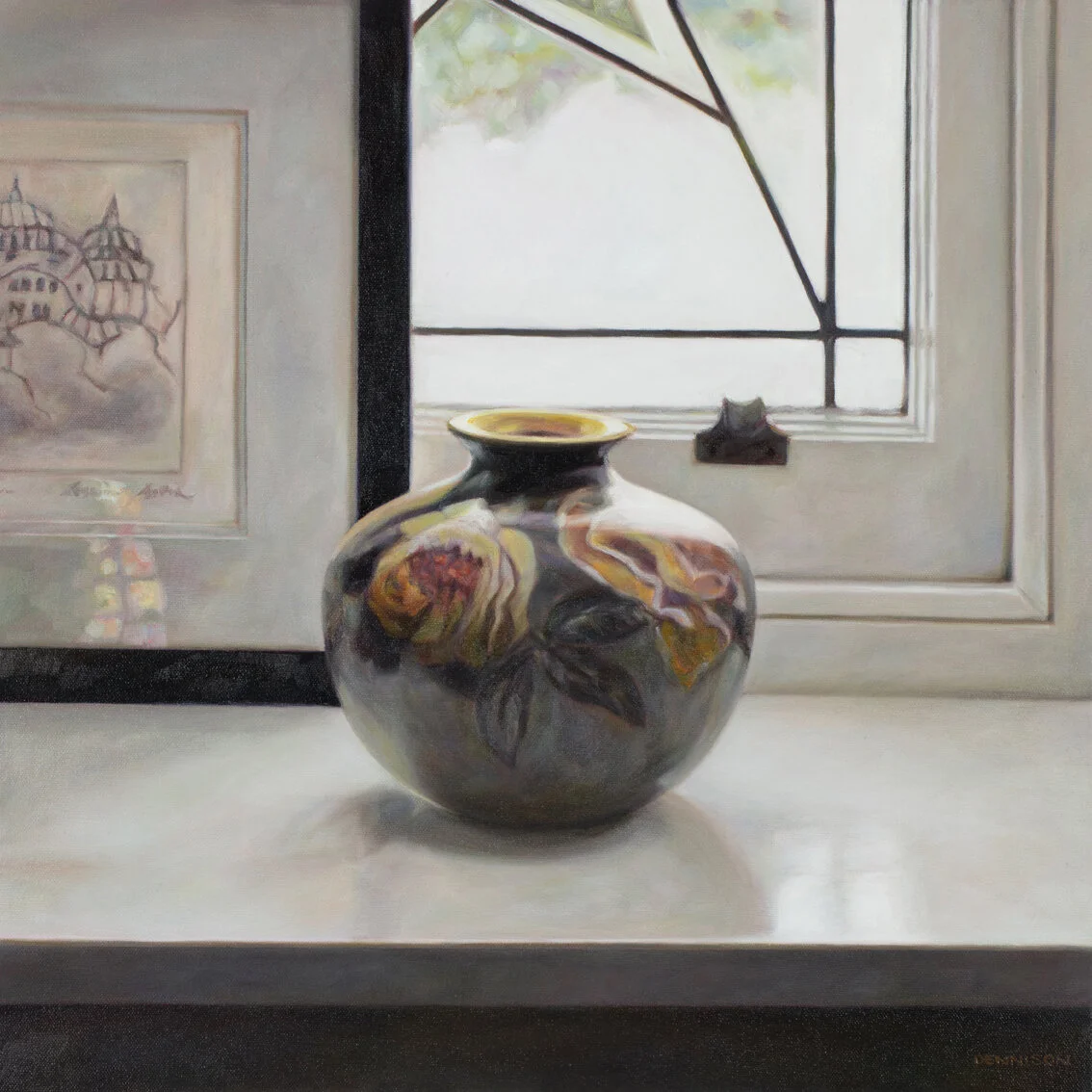 Ga’s Vase   Oil on Canvas, framed, 50 x 50cm, SOLD