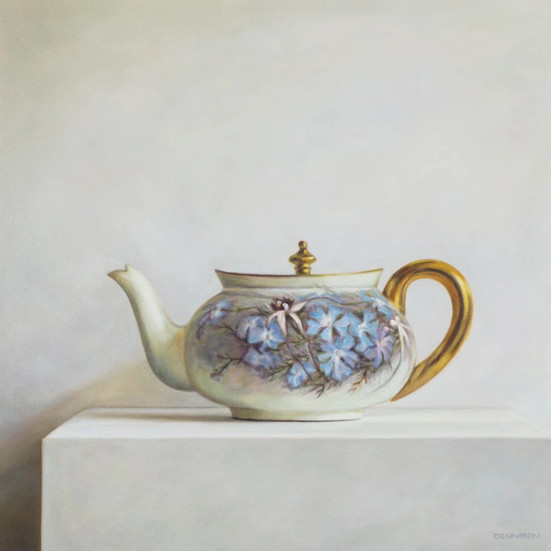 Wildflower Teapot   Oil on Canvas, 50 x 50cm, $1750