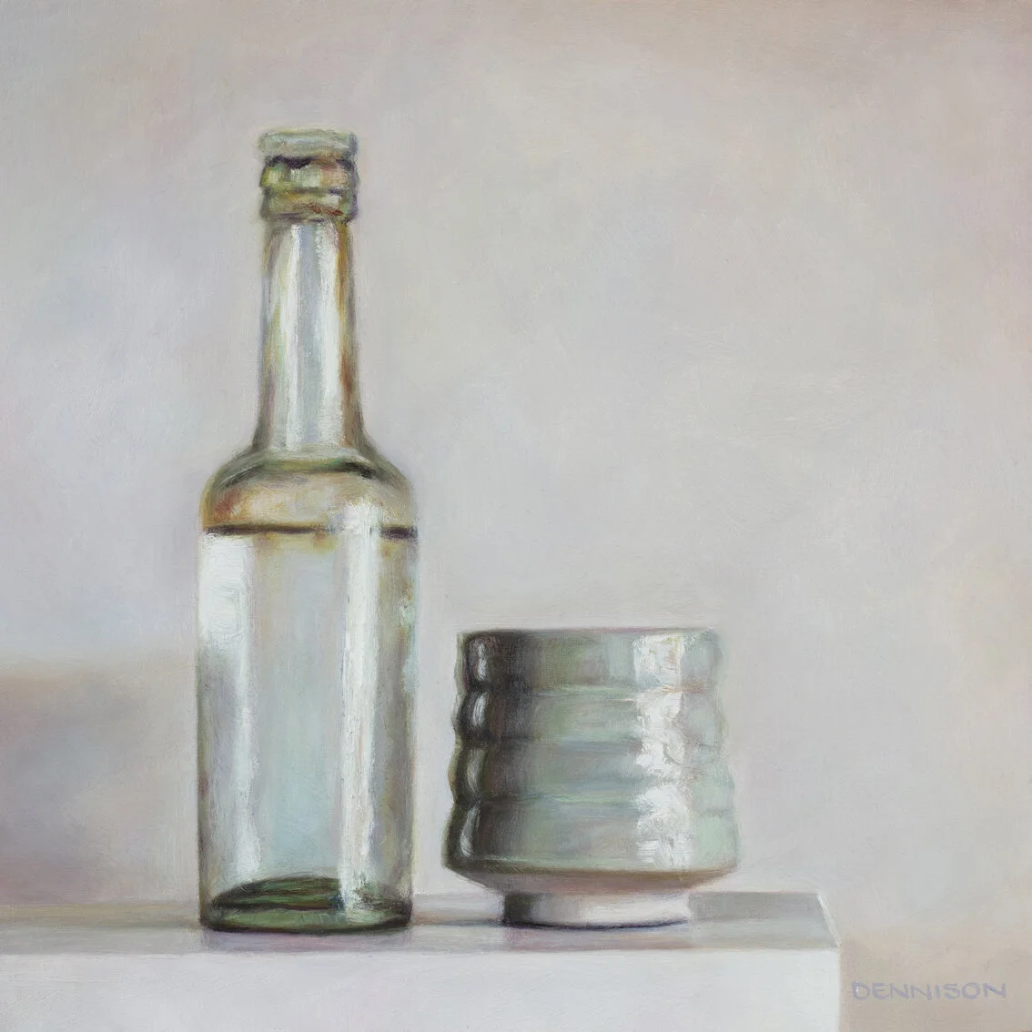 Andrew’s Latte Cup   Oil on Panel framed, 20.3 x 20.3cm, $850