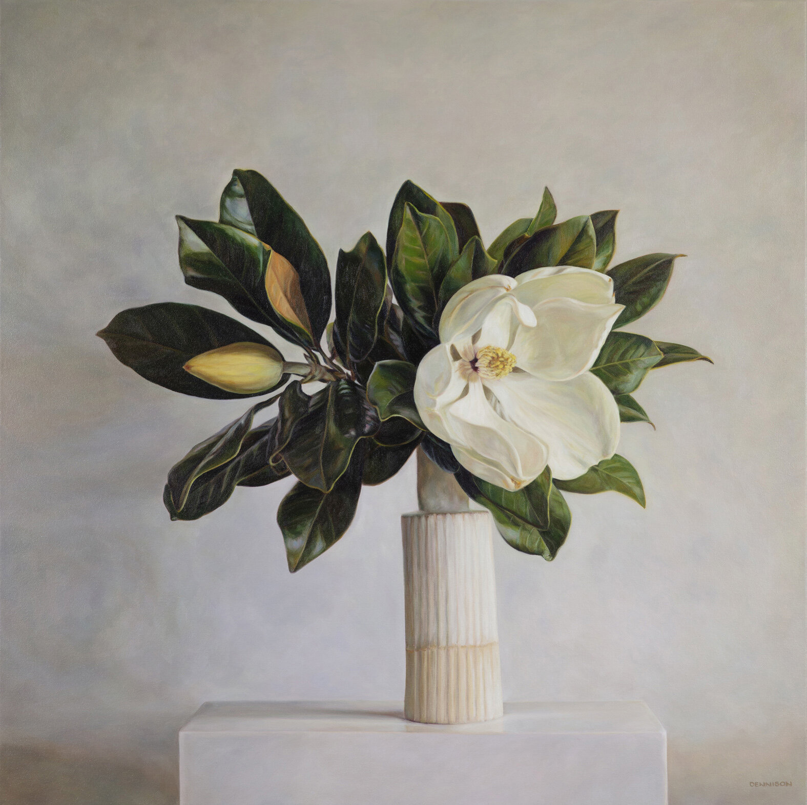 Magnolia from My Sister’s GardenOil on Canvas, 100 x 100cm, $4250