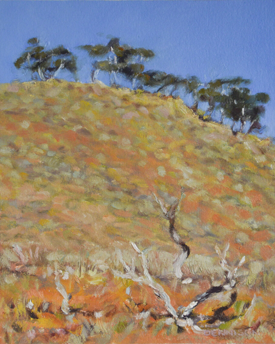 Flinders Ranges 7Oil on Paper, framed, 15.9 x 12.7cm, SOLD