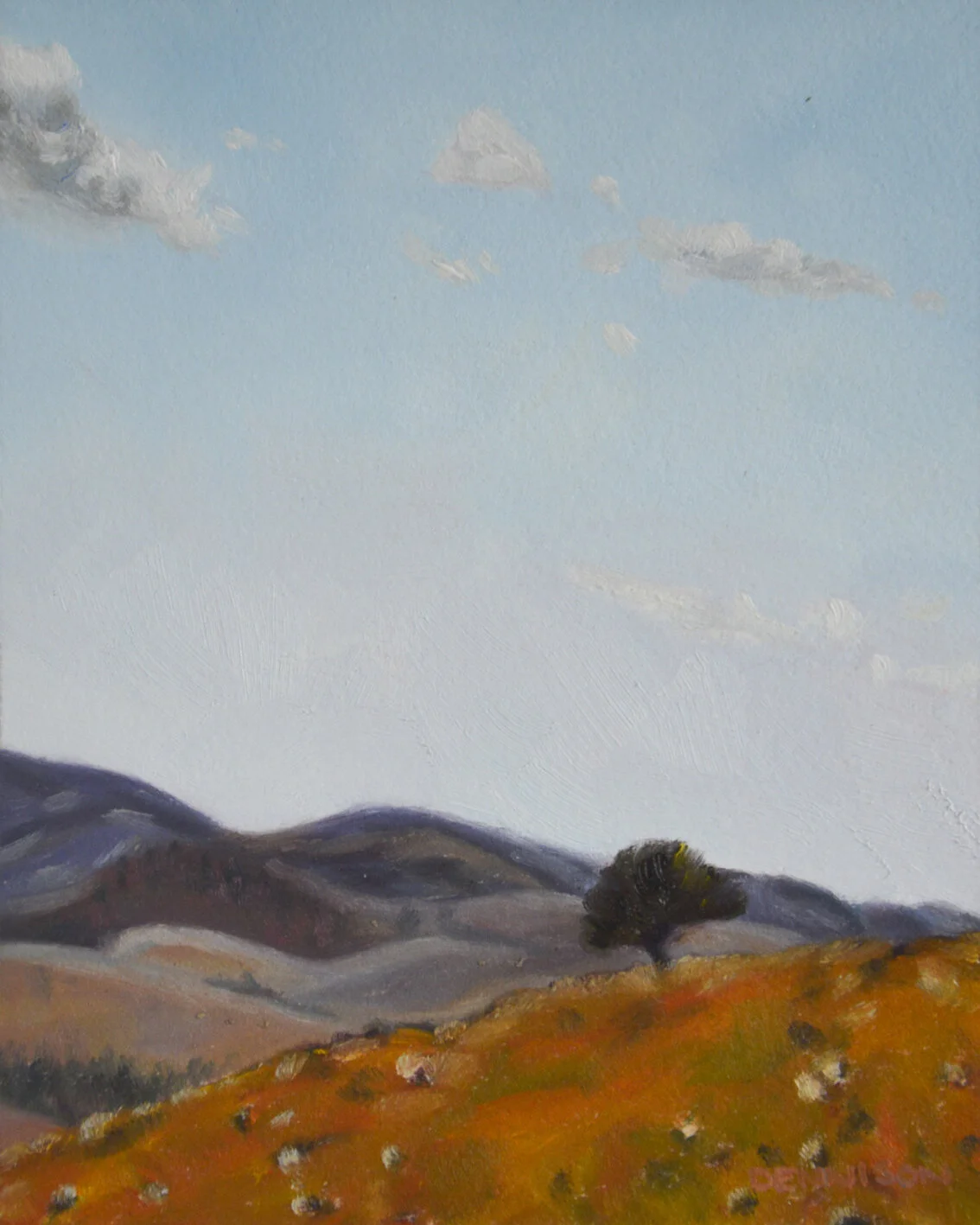Flinders Ranges 11Oil on Paper, framed, 15.9 x 12.7cm, $690