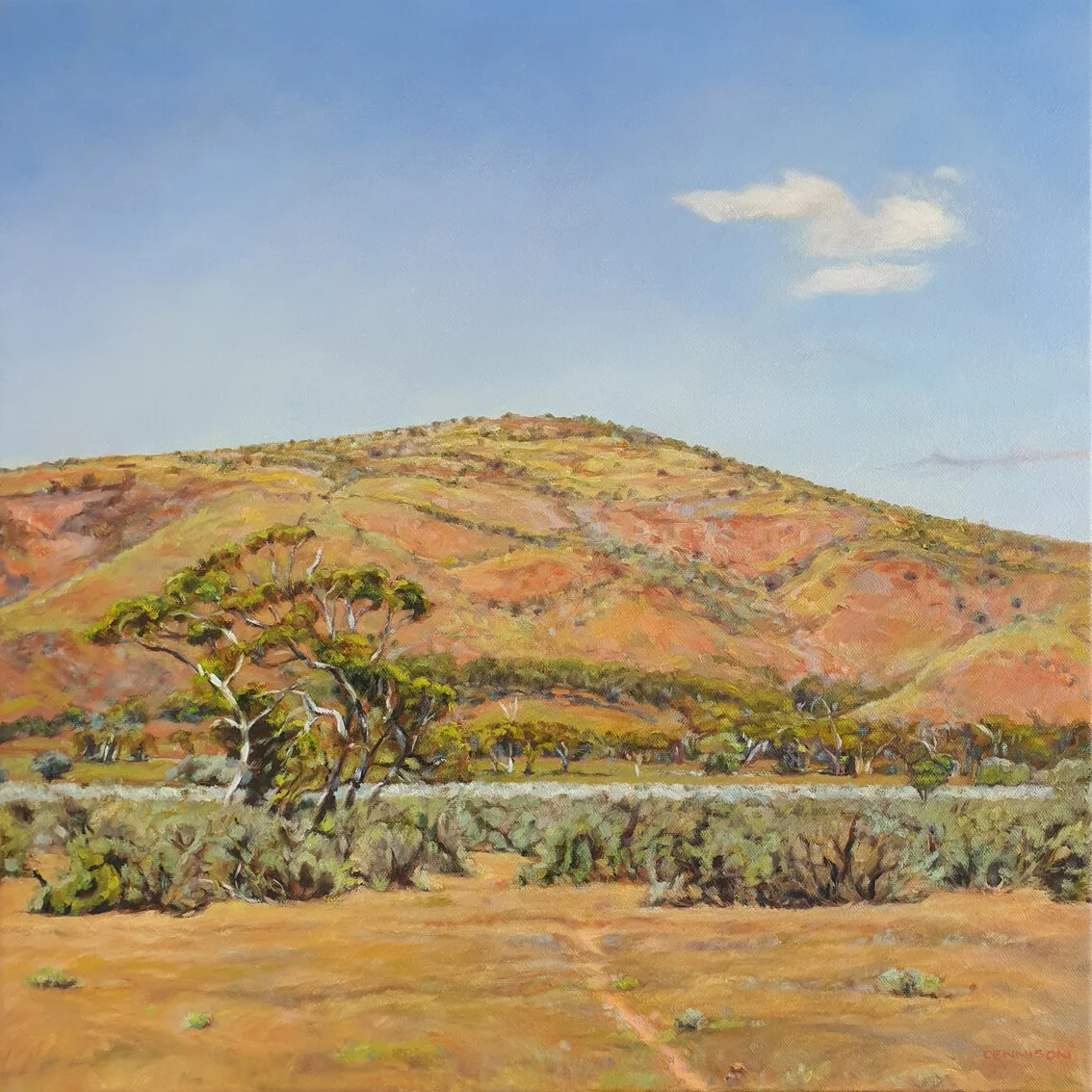 Hill Patterns, Gawler RangesOil on Canvas, 50 x 50cm, SOLD