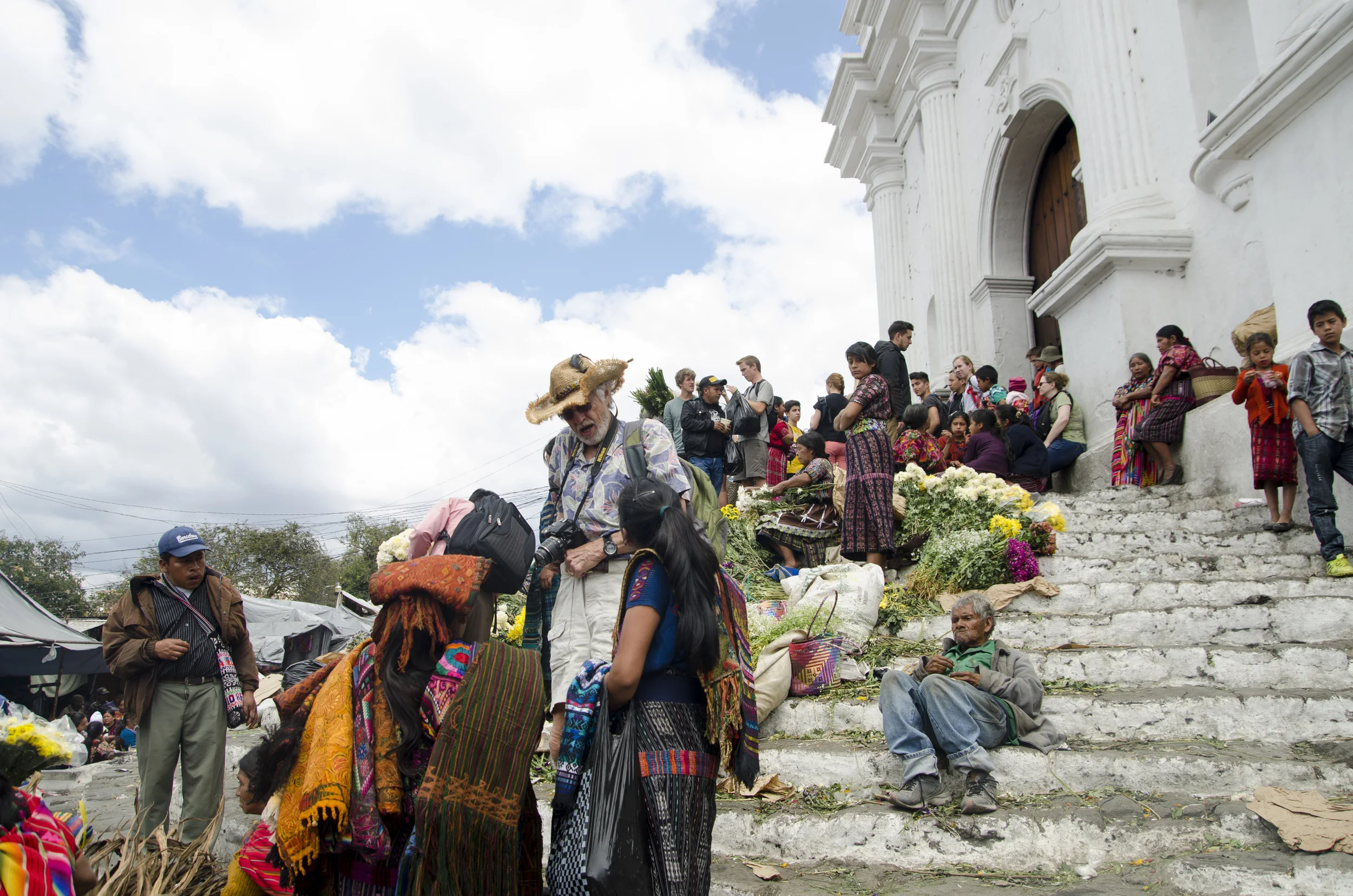 Chichicastenango: Church steps 
