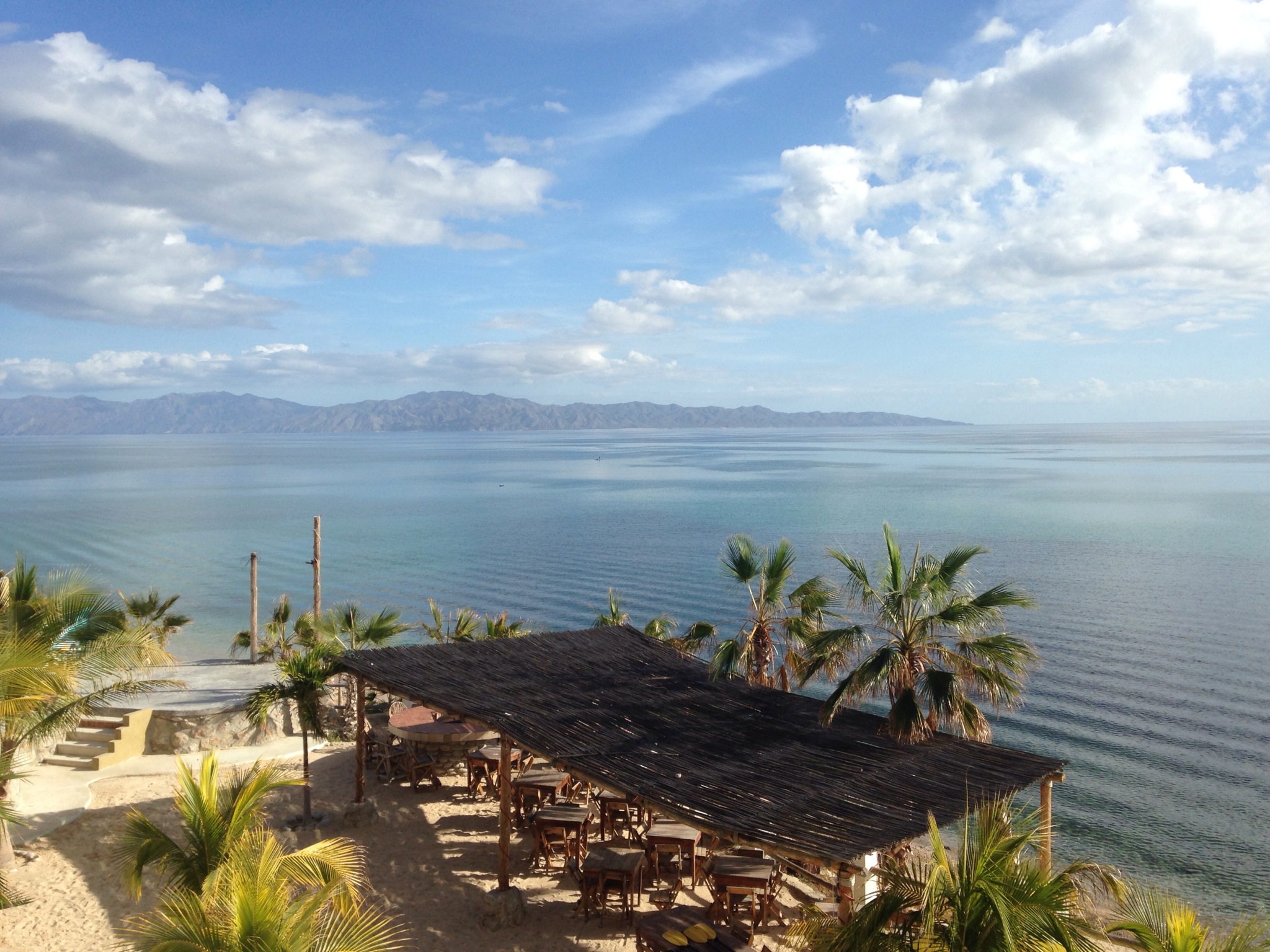 Looking over the Baja view with wind stirring up for a new day.