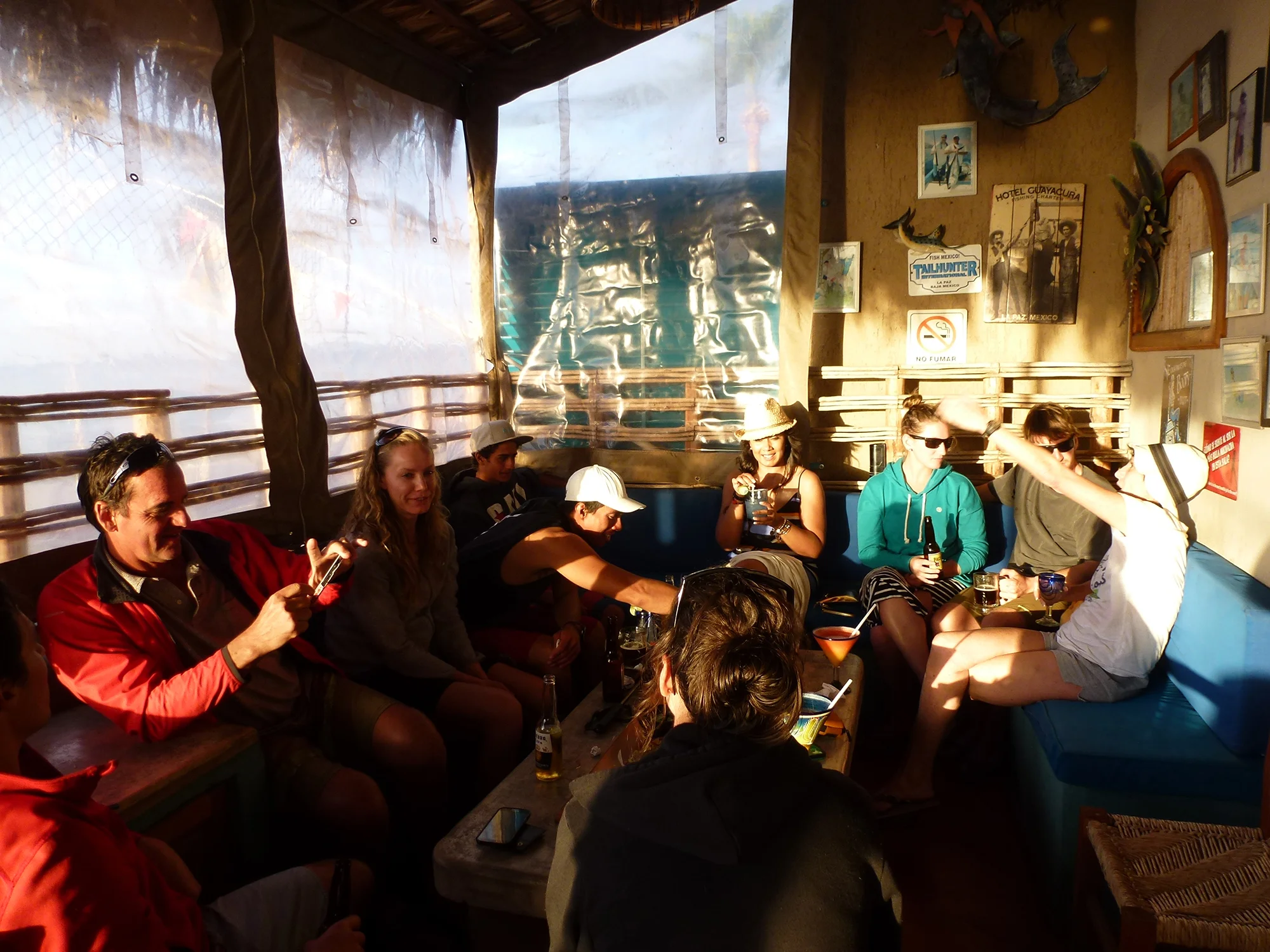 Cocktails After Kiting for Sunset