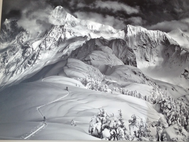 Incredible Picture of a Picture of Mt Baker Taken in the Day Lodge