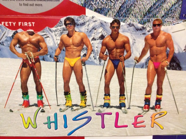 Scenery in the Bathrooms at Glacier Ski Shop