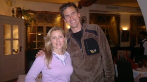 Hayley Melidonis having dinner with Kenton Cool and the Mountain Hardware, Ice- breaker, Schoffel crowd