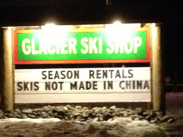 Interesting Point of Differentiation at Glacier Ski Shop!