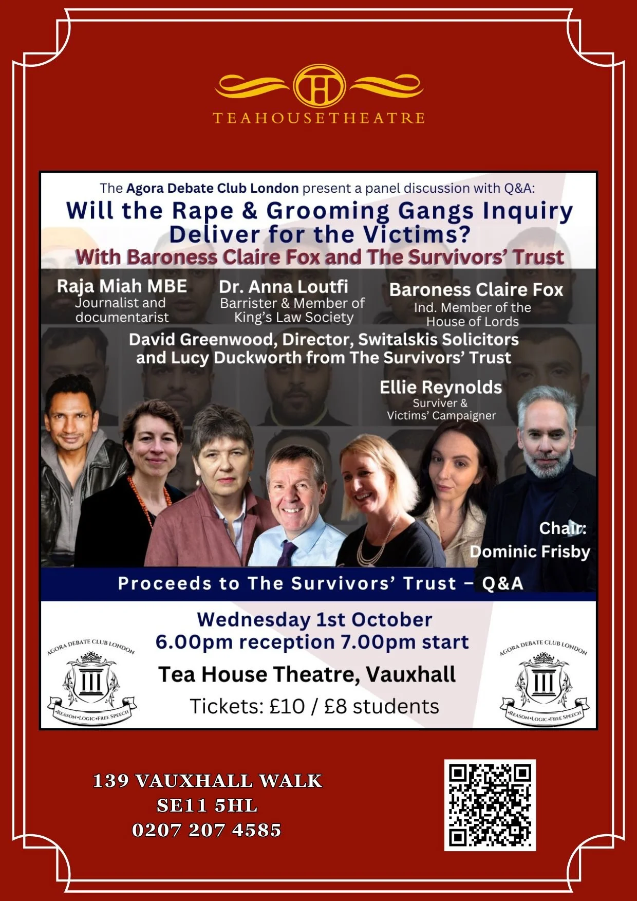 THE AGORA DEBATE CLUB LONDON: WILL THE PUBLIC INQUIRY INTO THE RAPE & GROOMING GANGS DELIVER FOR THE VICTIMS?