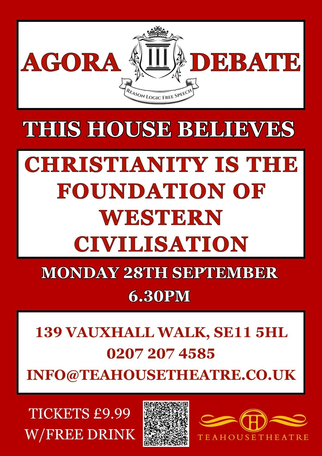 Agora Debate: This House Believes Christianity is the Foundation of Western Civilisation