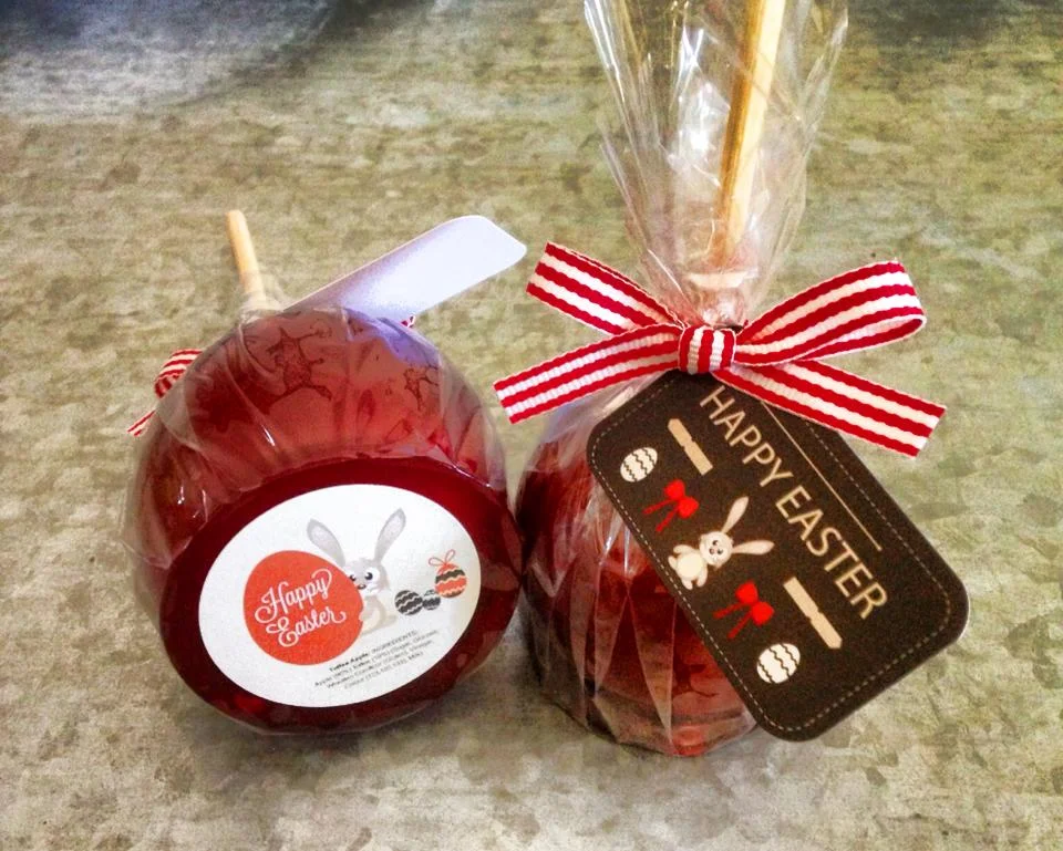 Easter toffee apples