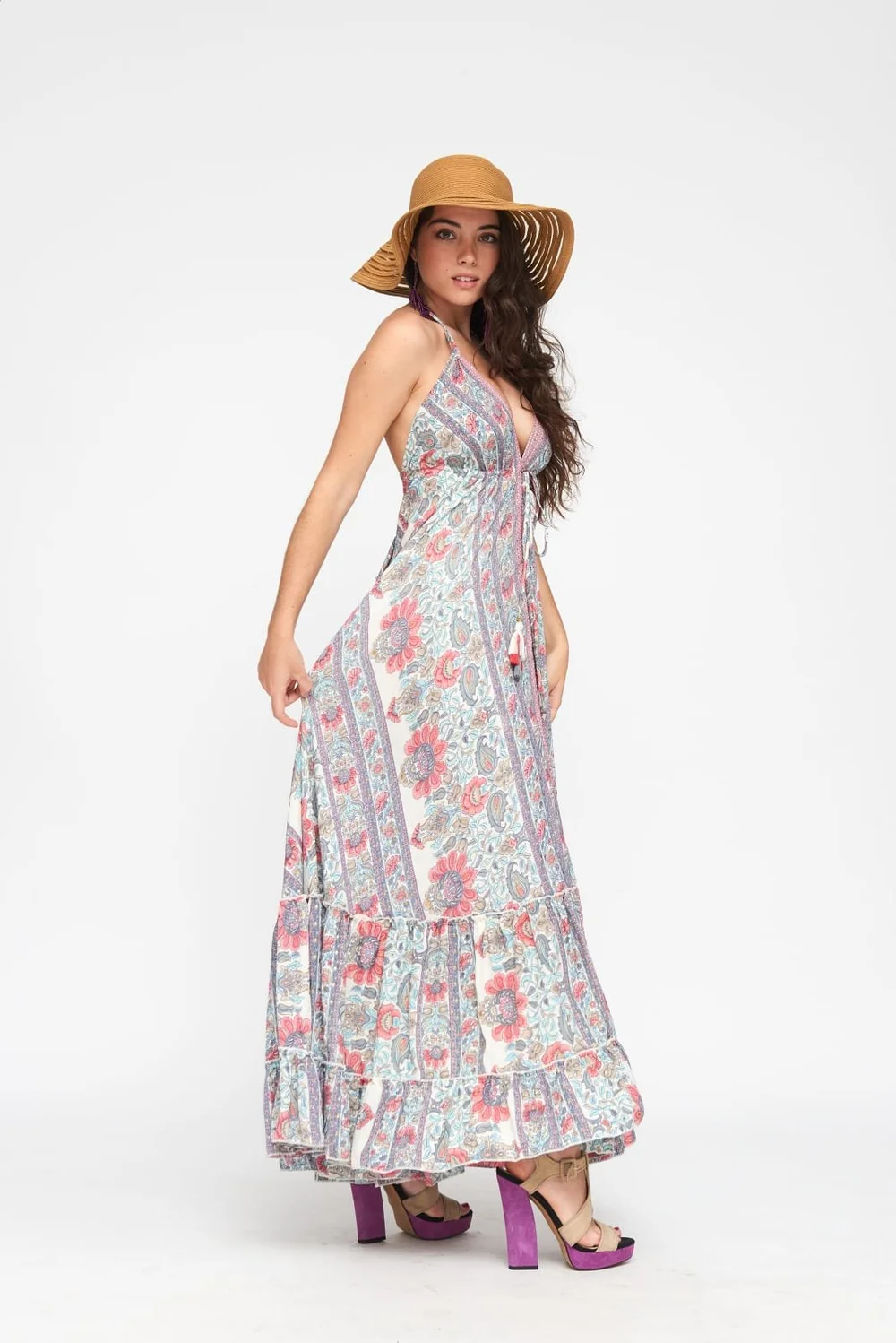 Vestidos boho largos ropa ,tallas grandes, hombre, señora, ropa ibicenca, estilo hippie