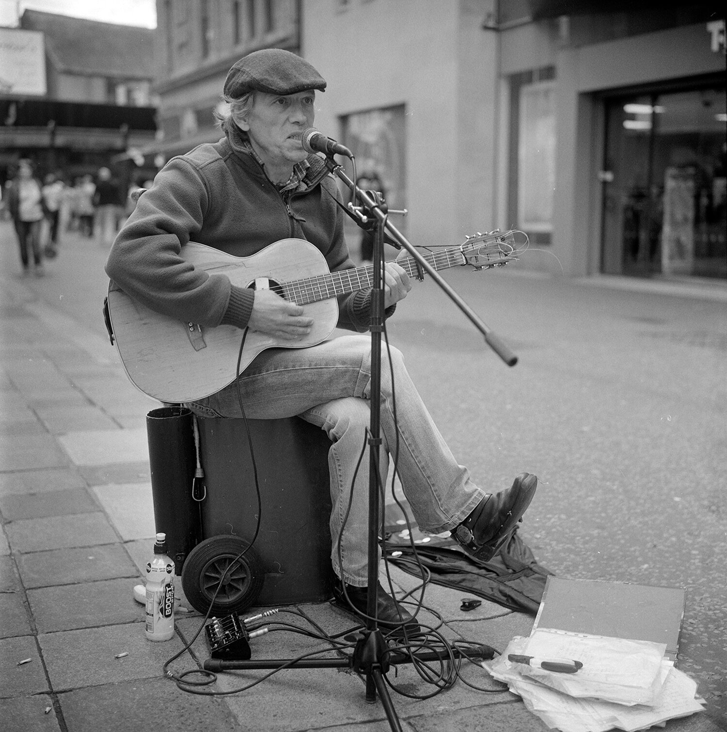 Tommy 'Murder the Songs' Magee. Busker.