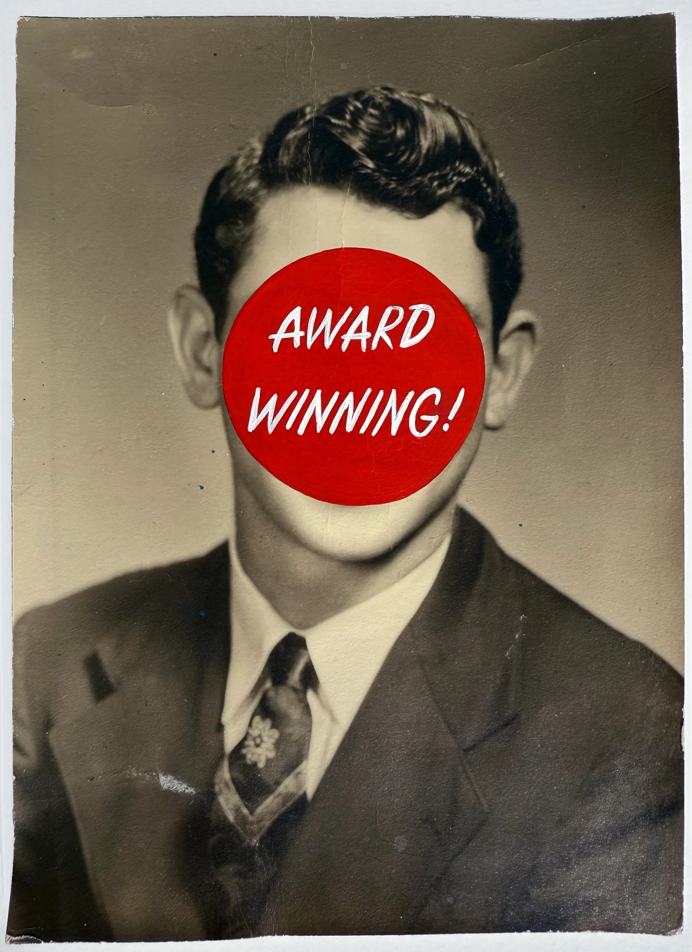 New sign painting on photographs