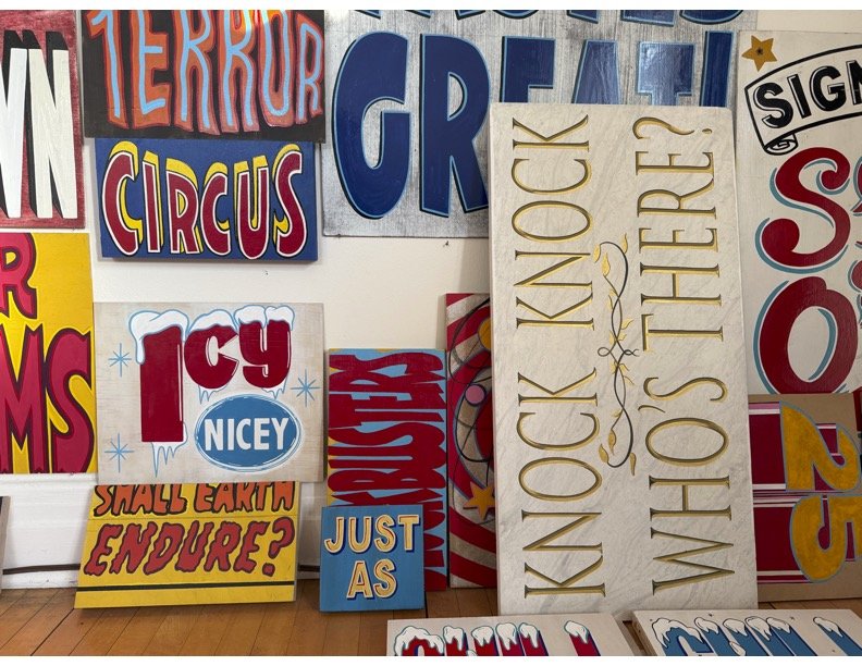 New sign painting on wood - SINCE