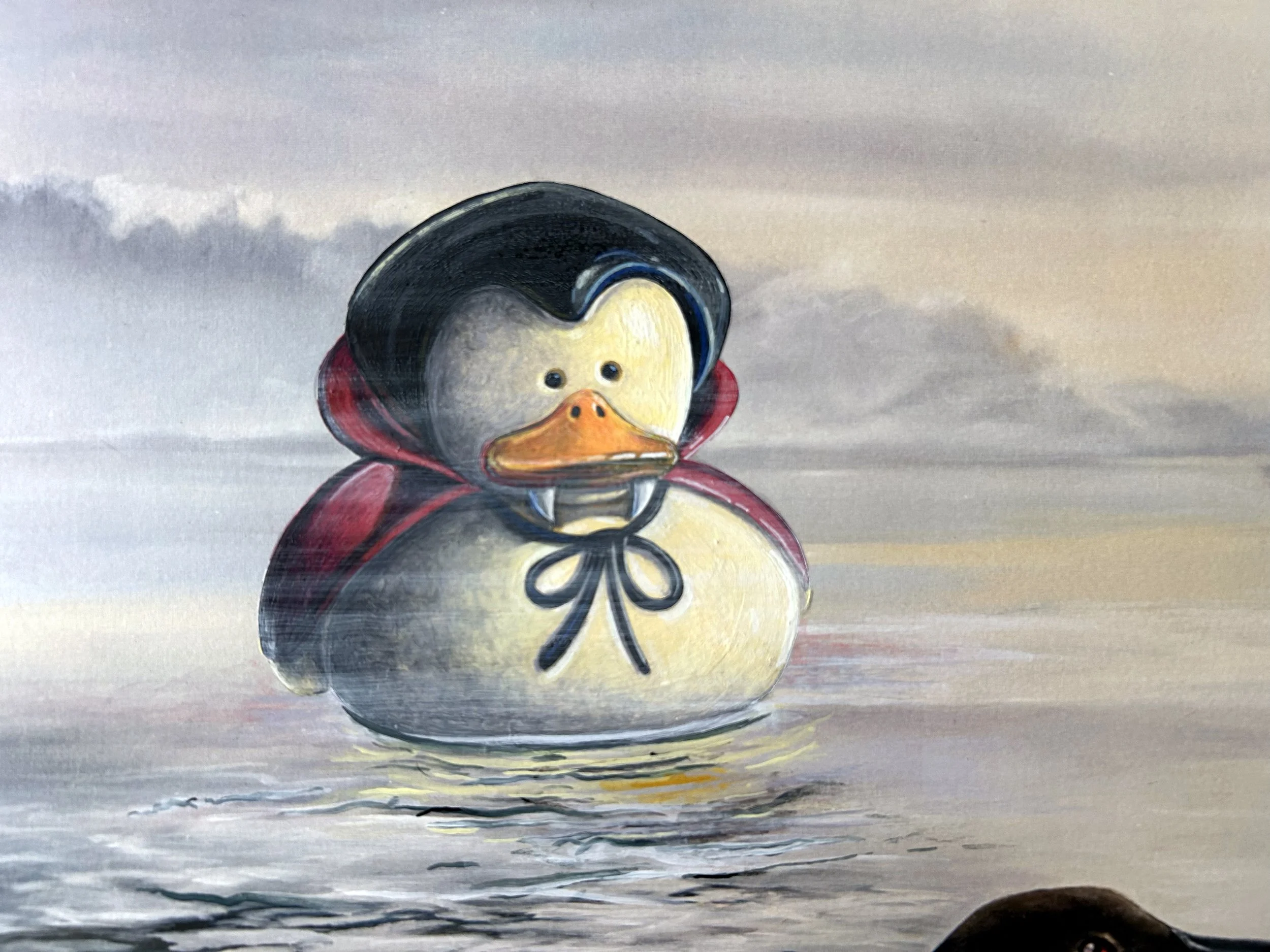 Detail image of a dracula rubber duck