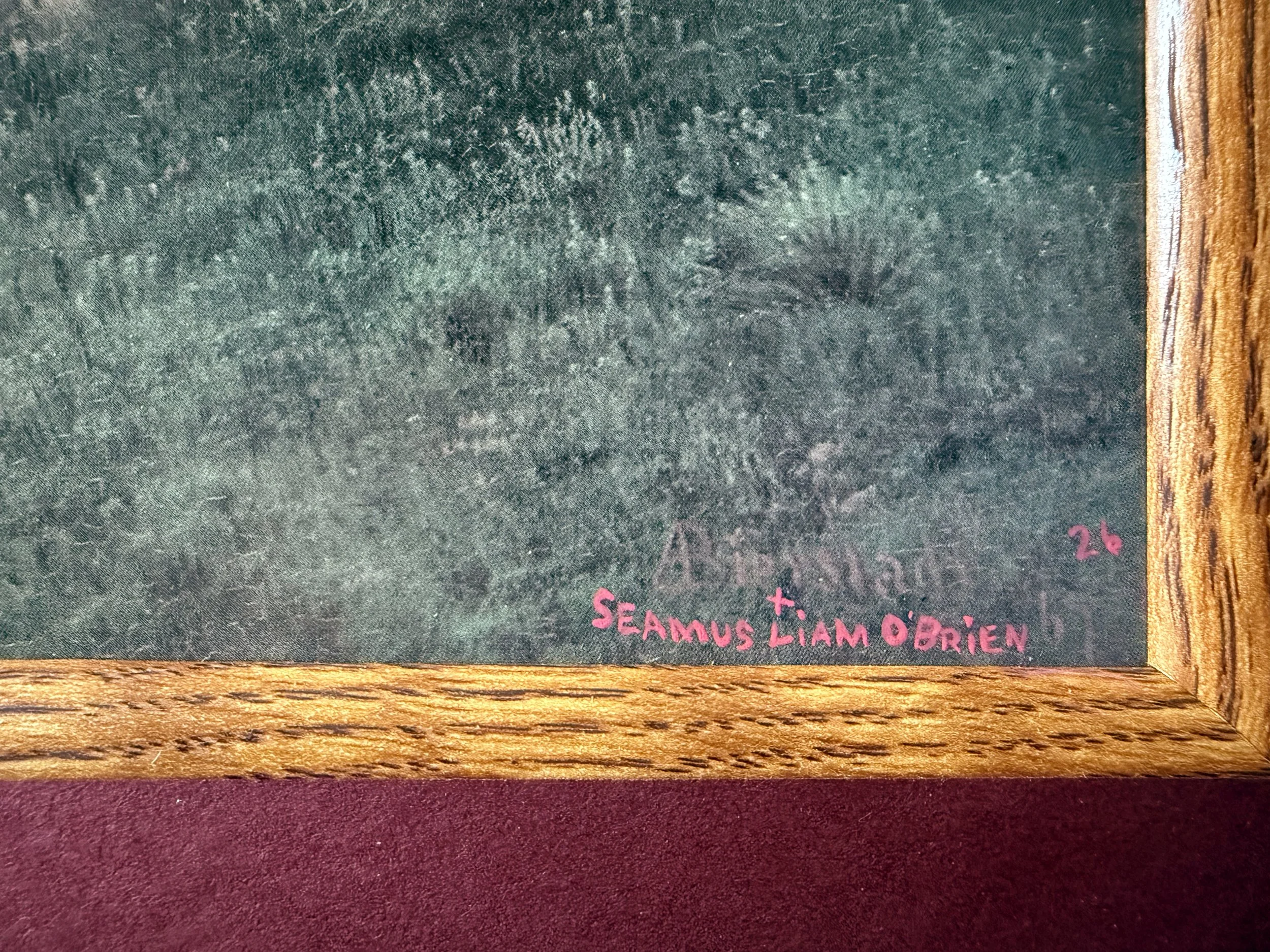 Detail of an artist's signature on a painting - Seamus Liam O'Brien 26