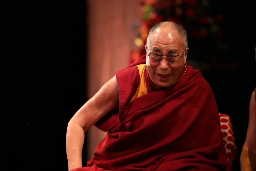 Dalai Lama laughing away