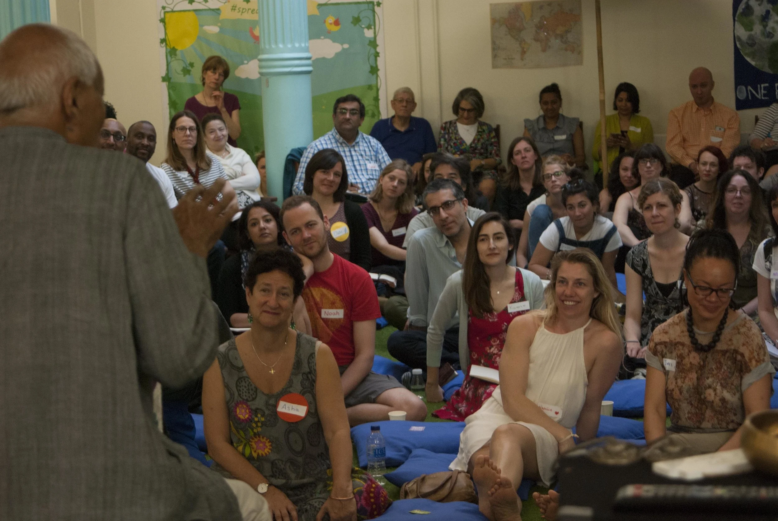 Editor, Author and Kindful Activist Satish Kumar speaking about the values of the Museum of Happiness - Kindness, Creativity, Community, Consciousness.