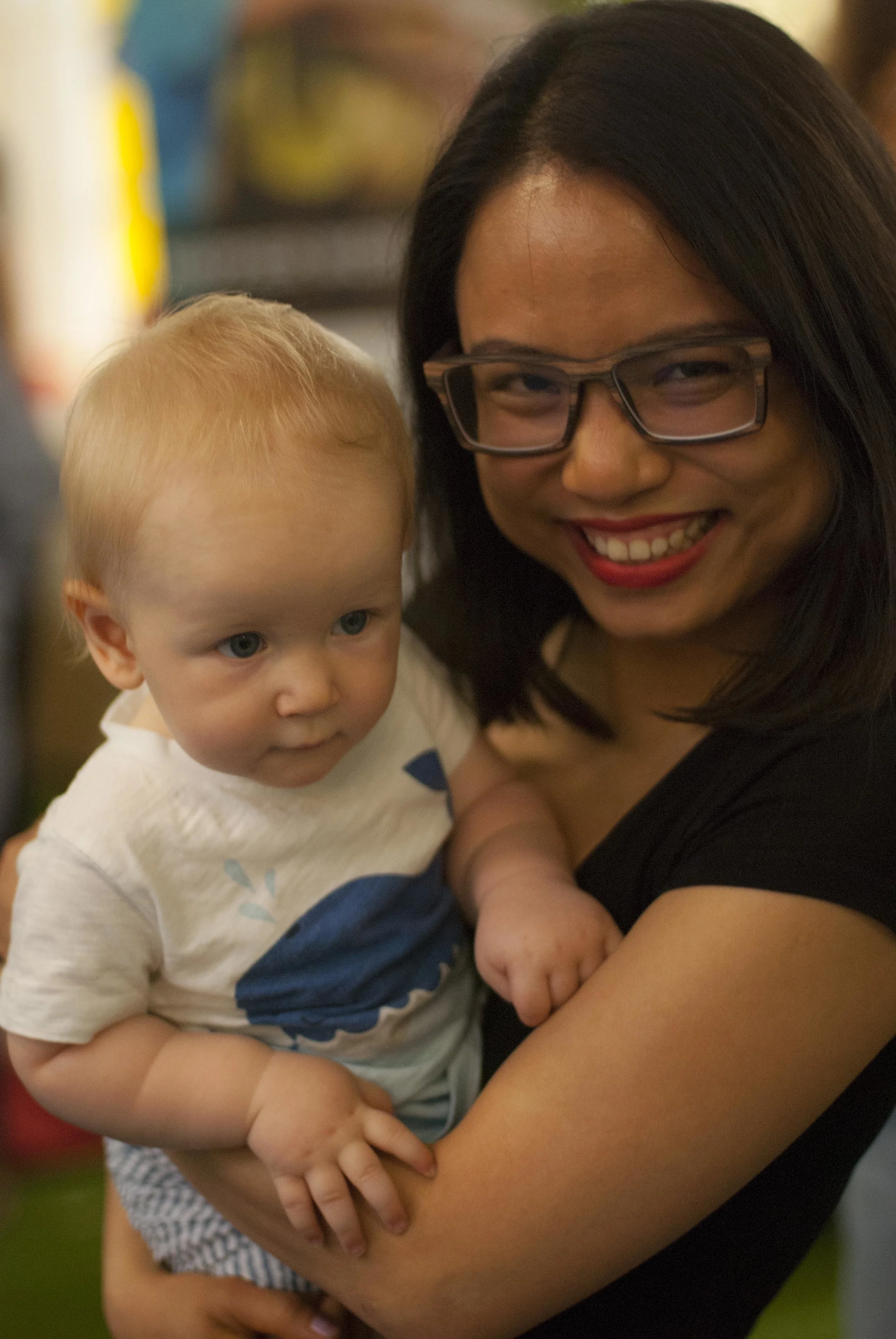 Happy Chi with our youngest delegate! Great to start this stuff as young as possible!