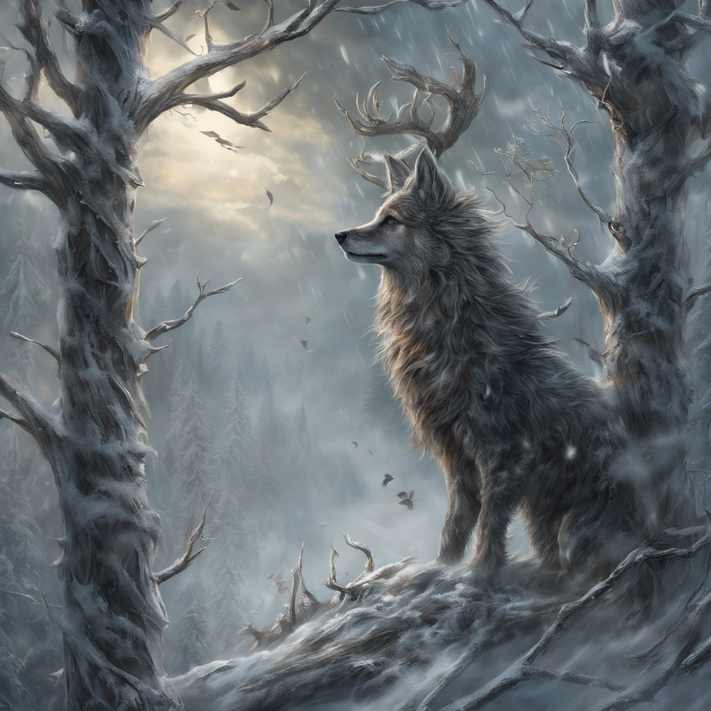 Visualize in photo real fantasy art this poem“Over the wintry_forest, winds howl in rage_with no lea (1).png