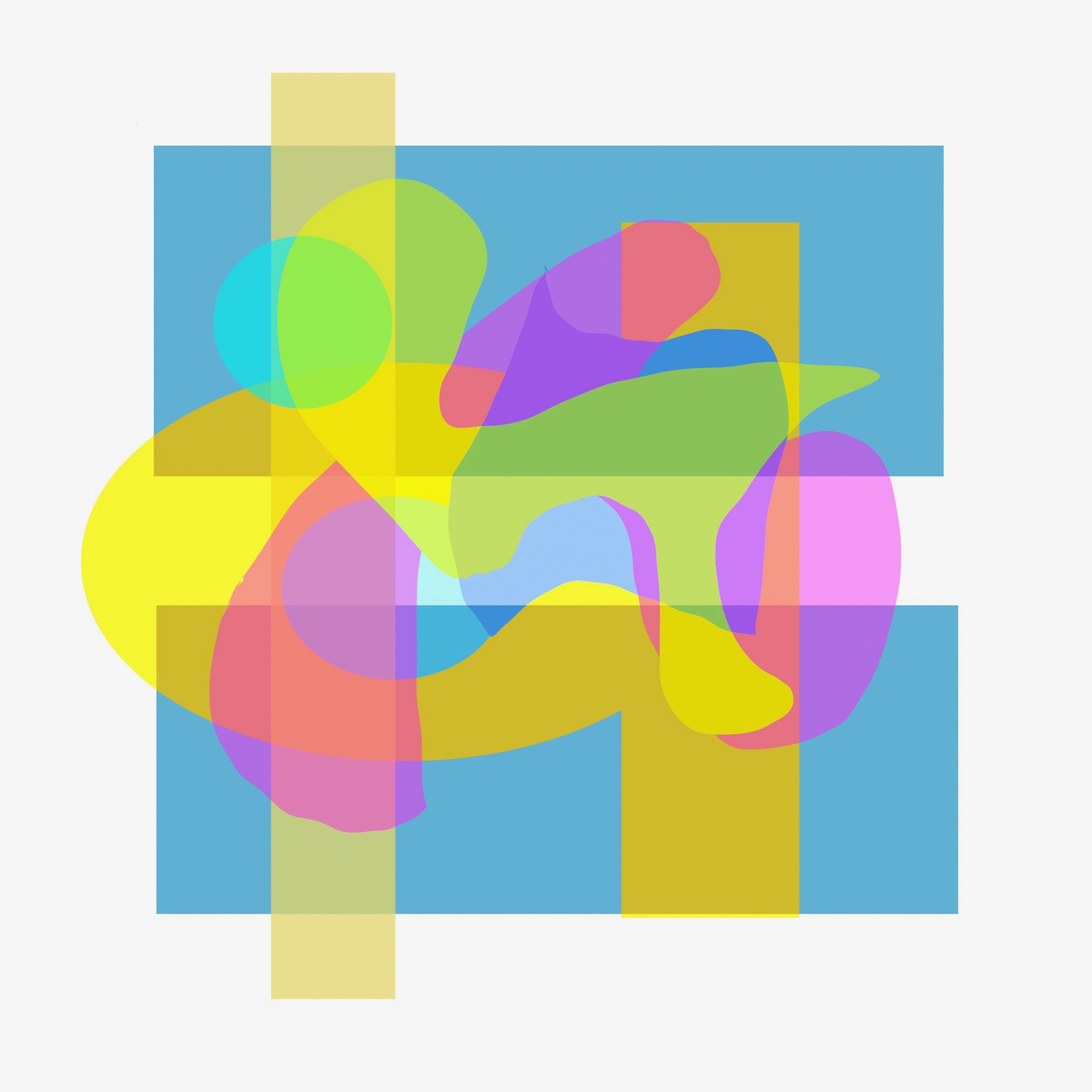 Abstract in Blue-yelow