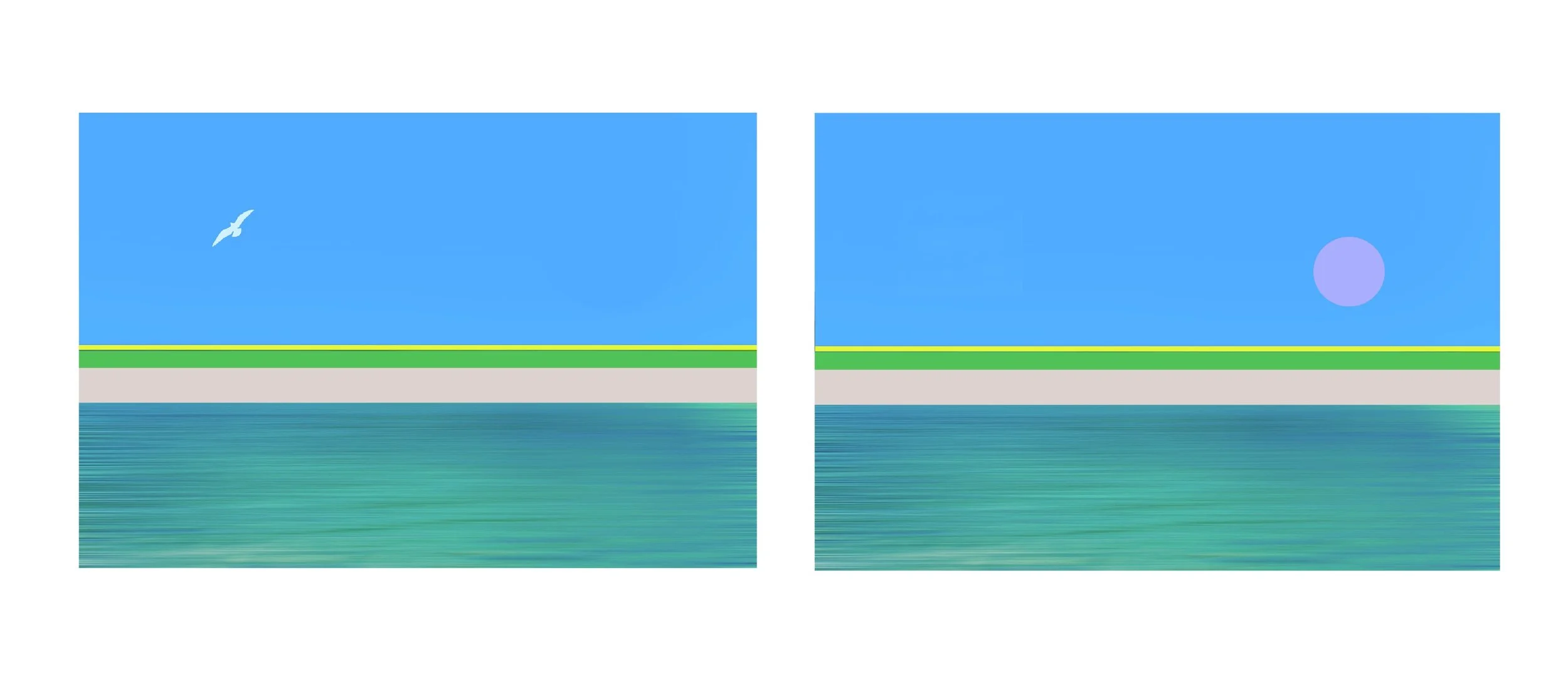 Diptych Artificial Sun 