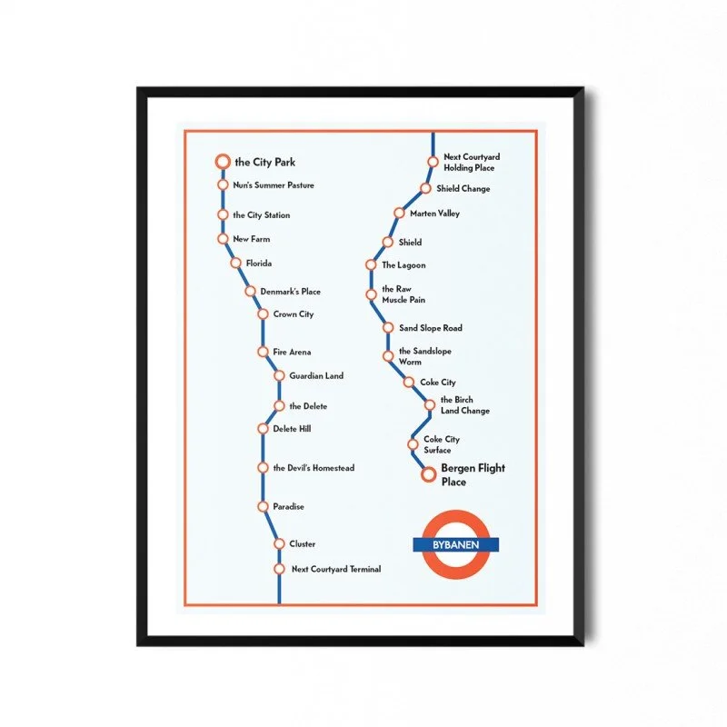 Bybanen - poster30x40 cm