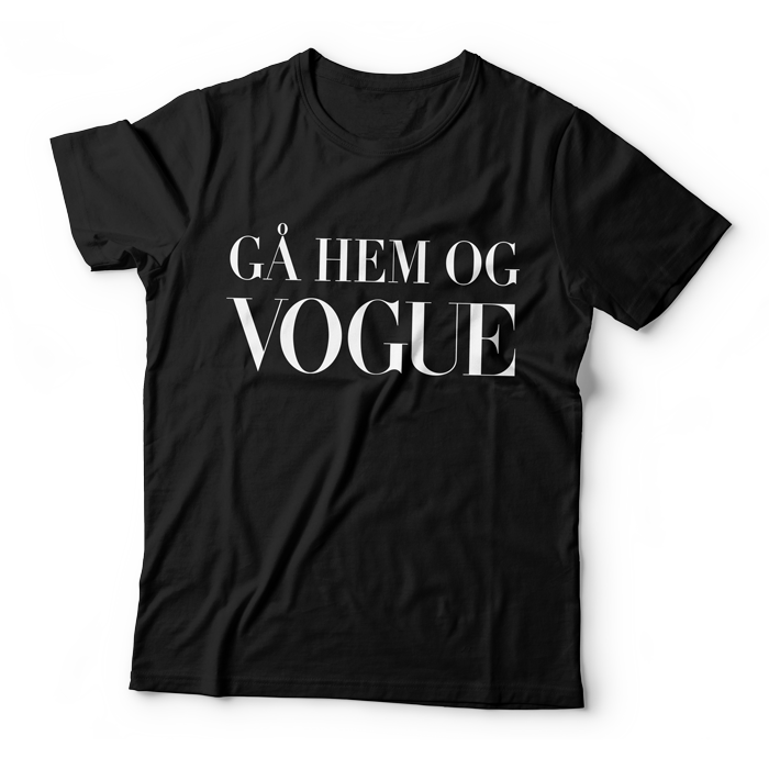 Gå hem og Vogue - svart