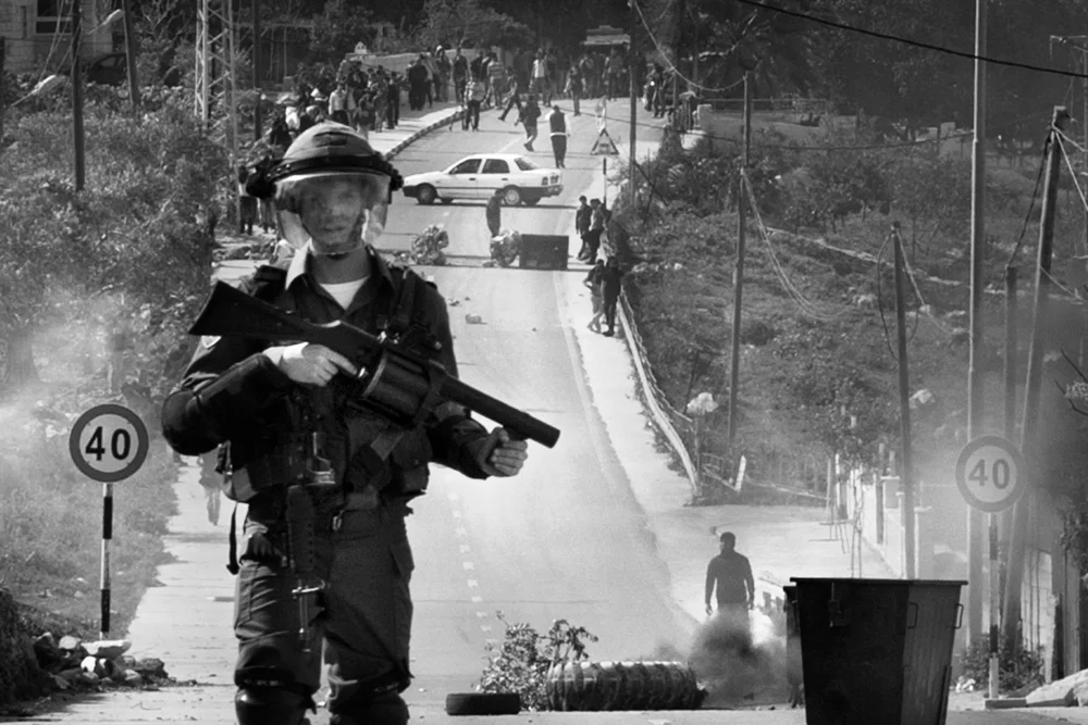  Clashes between Israeli security forces and Palestinian civilians. West Bank 2013. 
