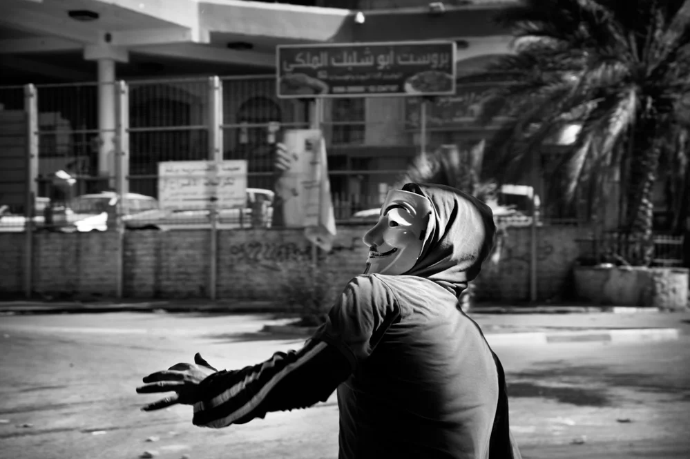  Palestinian clashes with the Israeli force after the Friday prayer. Al Ram village, Jerusalem. 